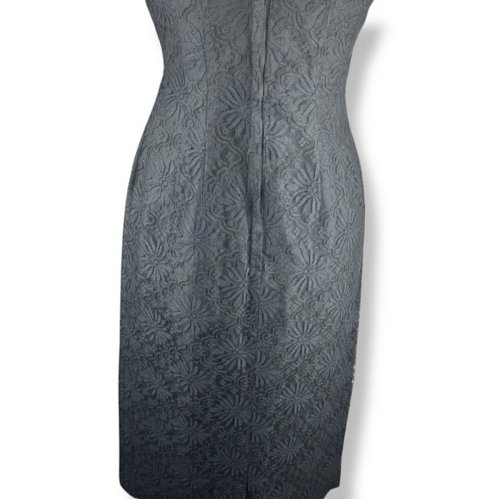 Lilli Diamond Black Lace Wiggle Dress Womens‎ Size Small Glam Vintage 50s 60s - Picture 13 of 16